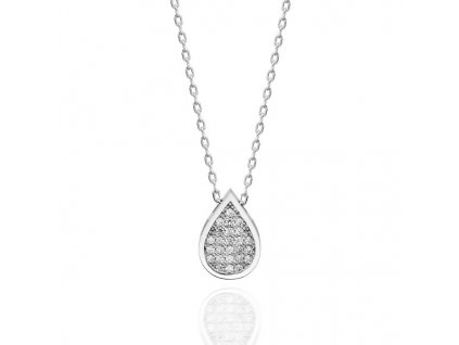 Stříbrný náhrdelník KAPKA se Swarovski krystaly