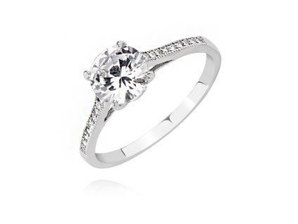 Nejkrásnější stříbrný zásnubní prsten od OLIVIE