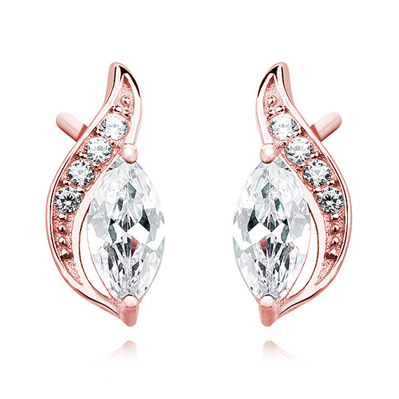 Olivie Stříbrné náušnice ROSE 3067 Ag 925; ≤1,6 g.