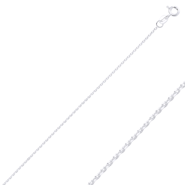 Olivie Stříbrný rhodiovaný 40cm řetízek  3040