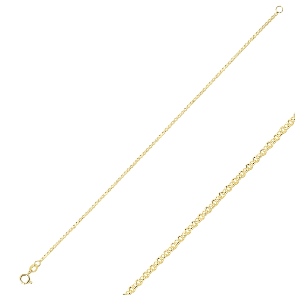 OLIVIE Stříbrný 18cm náramek GOLD 3148 Ag 925; ≤1,1 g.
