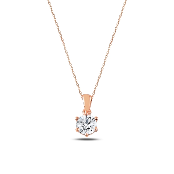 OLIVIE Stříbrný řetízek ROSE se zirkonem 3157 Ag 925; ≤2,4 g.