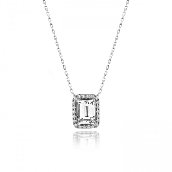 OLIVIE Stříbrný náhrdelník SWAROVSKI 3163 Ag 925; ≤2,3 g.