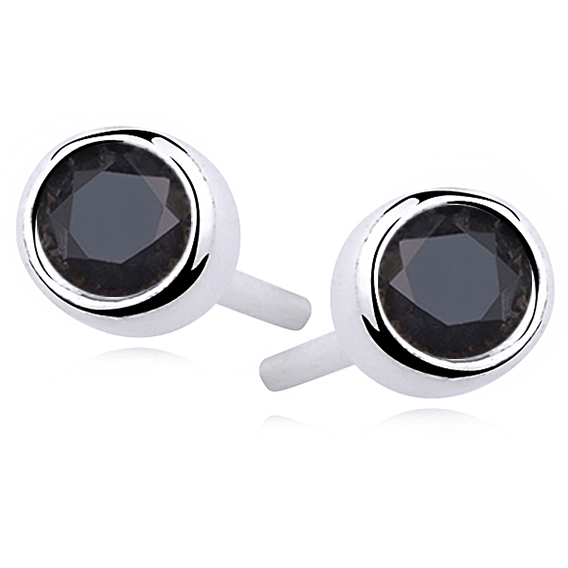 OLIVIE Stříbrné pecky BLACK 3592 Ag 925; ≤1,1 g.