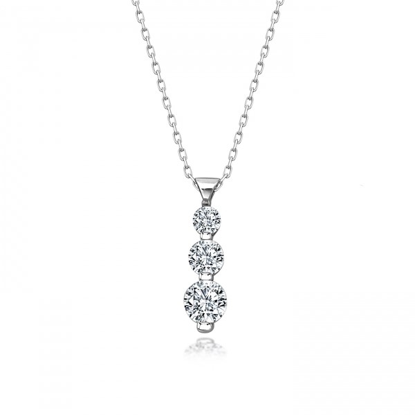 OLIVIE Stříbrný náhrdelník SWAROVSKI 3708 Ag 925; ≤2,2 g.