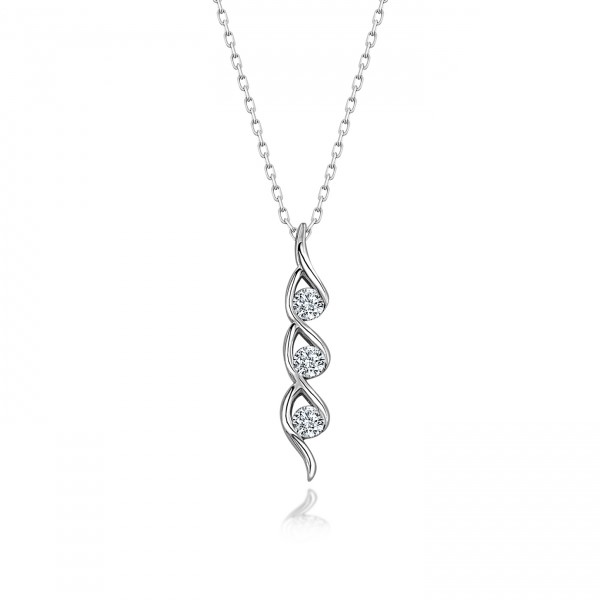 OLIVIE Stříbrný náhrdelník SWAROVSKI 3709 Ag 925; ≤2,4 g.