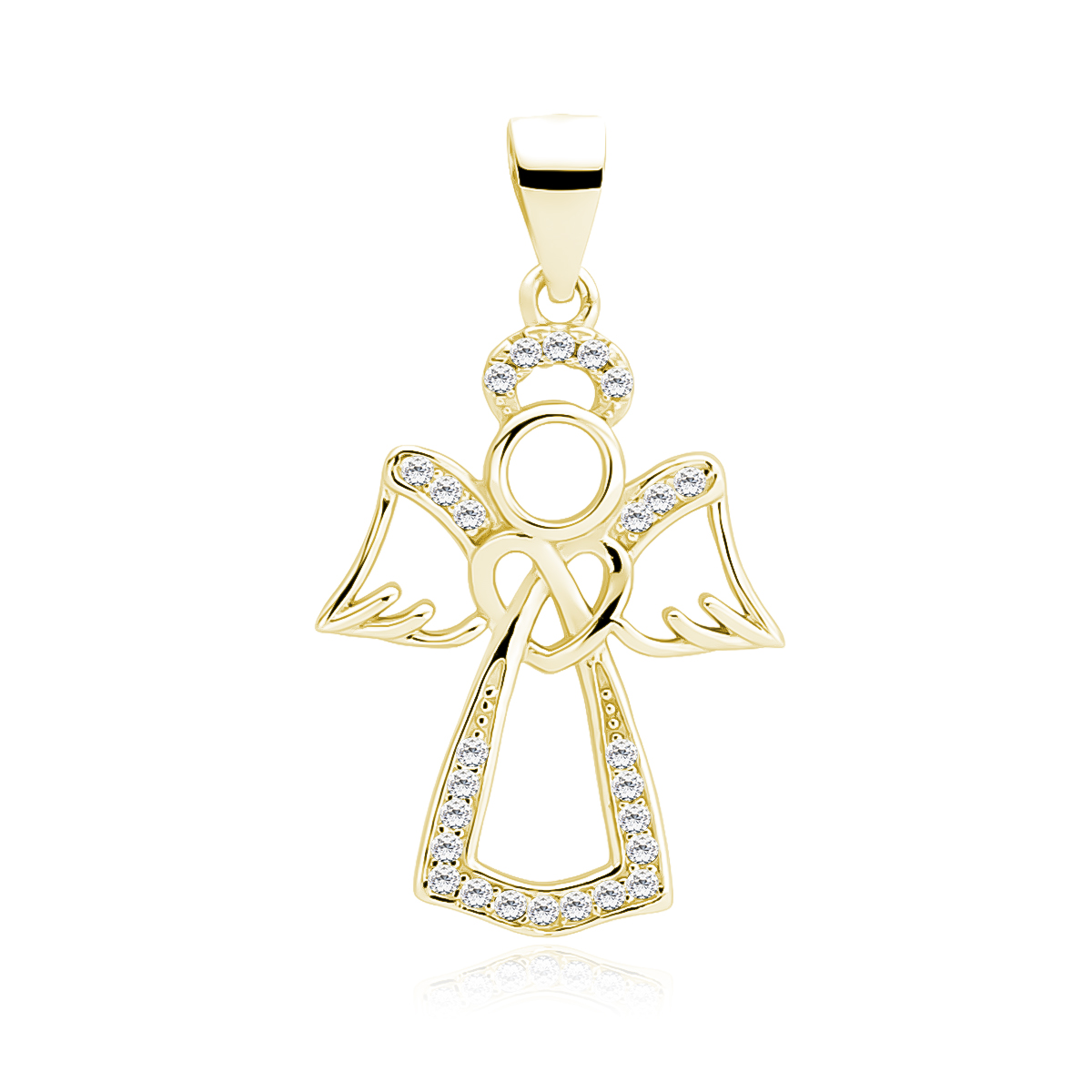 Olivie Stříbrný přívěsek ANDĚL GOLD 4340