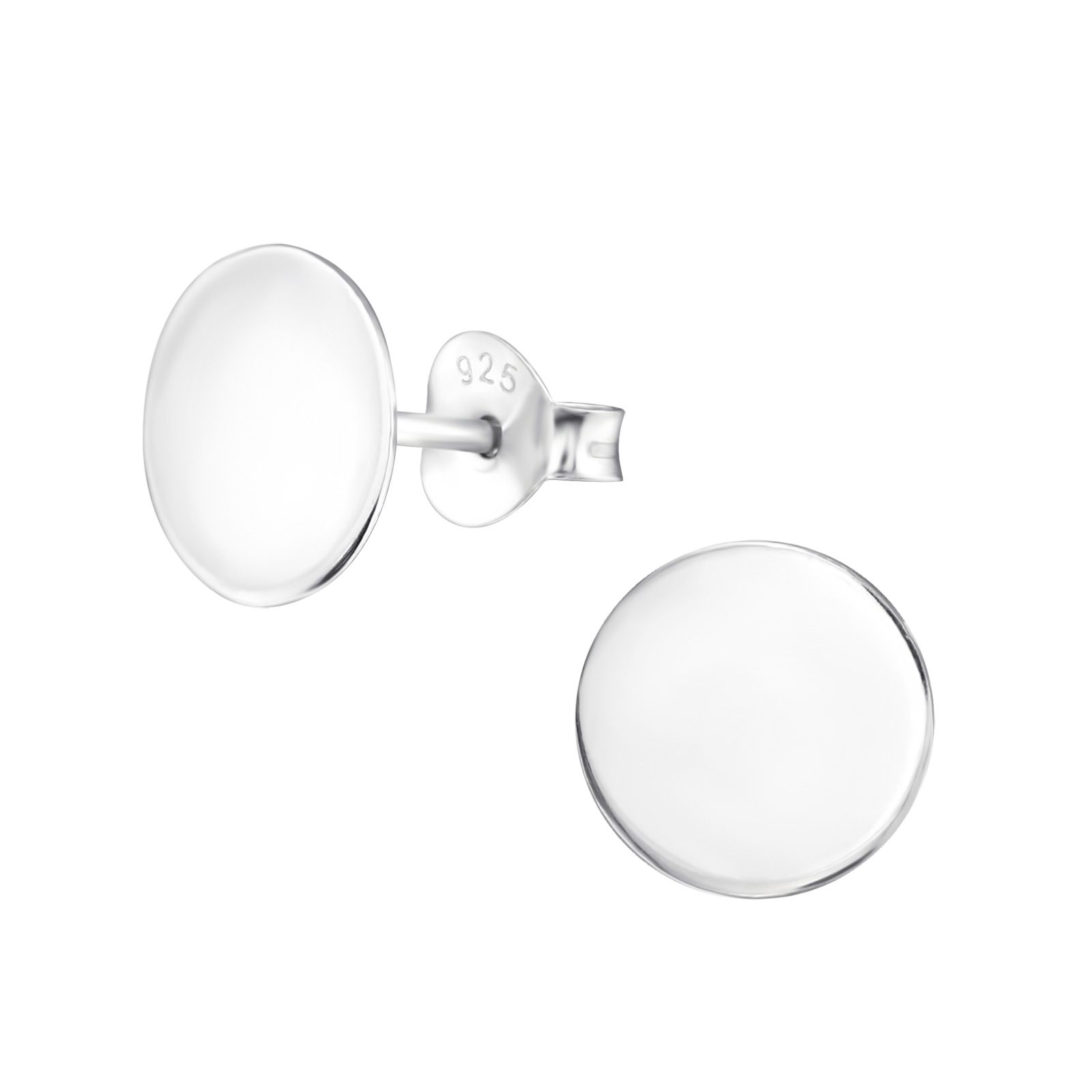 OLIVIE Stříbrné náušnice 8mm PECKY 4427 Ag 925; ≤0,65 g.