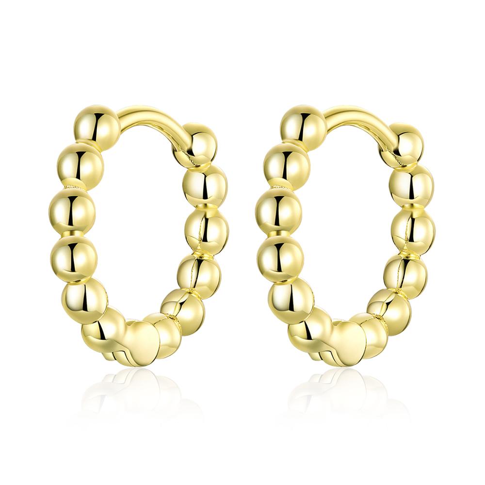 OLIVIE Stříbrné kuličkové kroužky GOLD 4455 Ag 925; ≤1,7 g.
