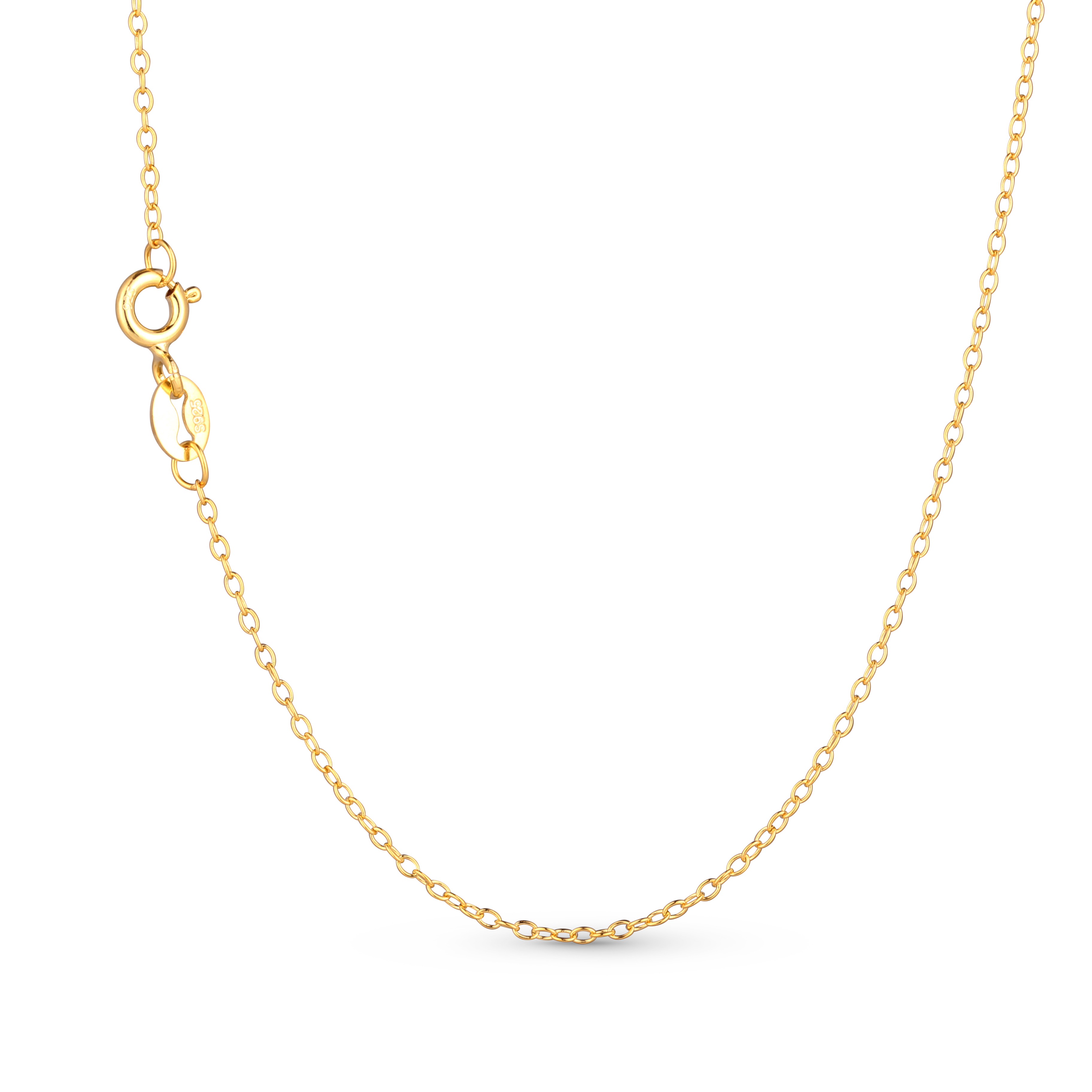 Olivie Levný 40cm GOLD stříbrný řetízek 4595