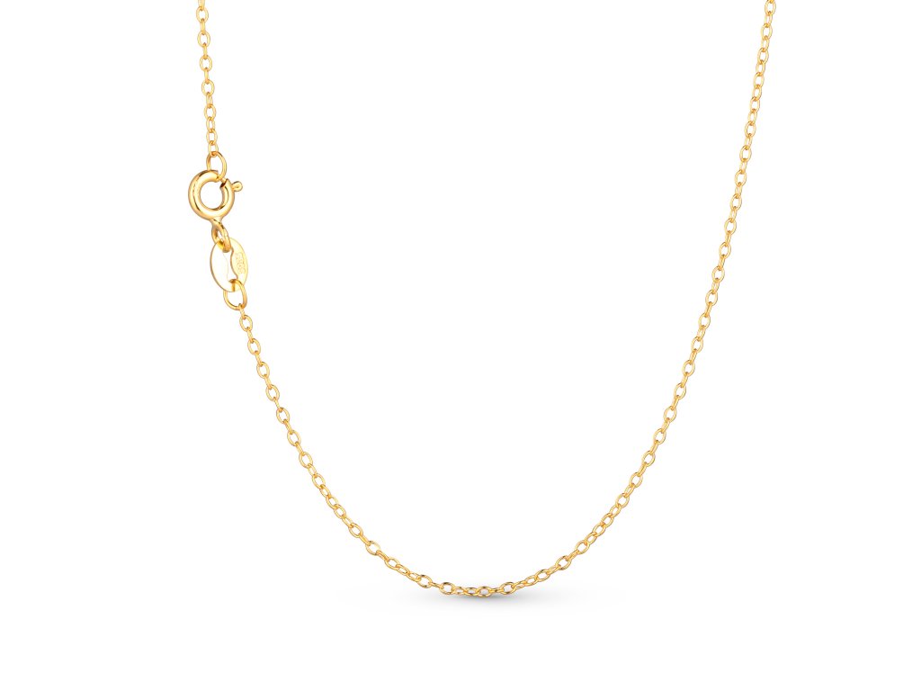 Olivie Levný 45cm GOLD stříbrný řetízek 4596