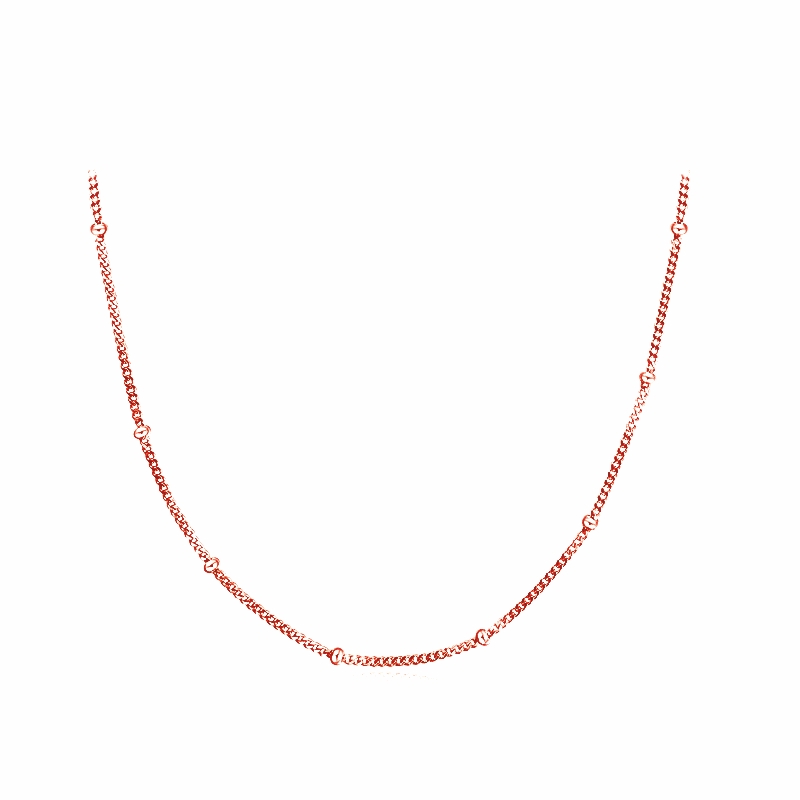 OLIVIE CHOKER ROSE kuličkový stříbrný řetízek 4599 Ag 925; ≤1,8 g.