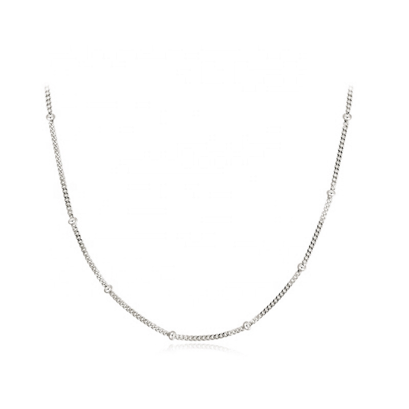 OLIVIE CHOKER kuličkový stříbrný řetízek 4600