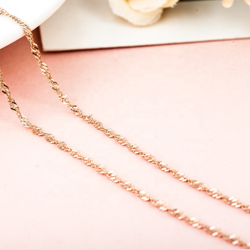 OLIVIE ROSE TWISTED 45cm stříbrný řetízek 4631 Ag 925; ≤1,4 g.