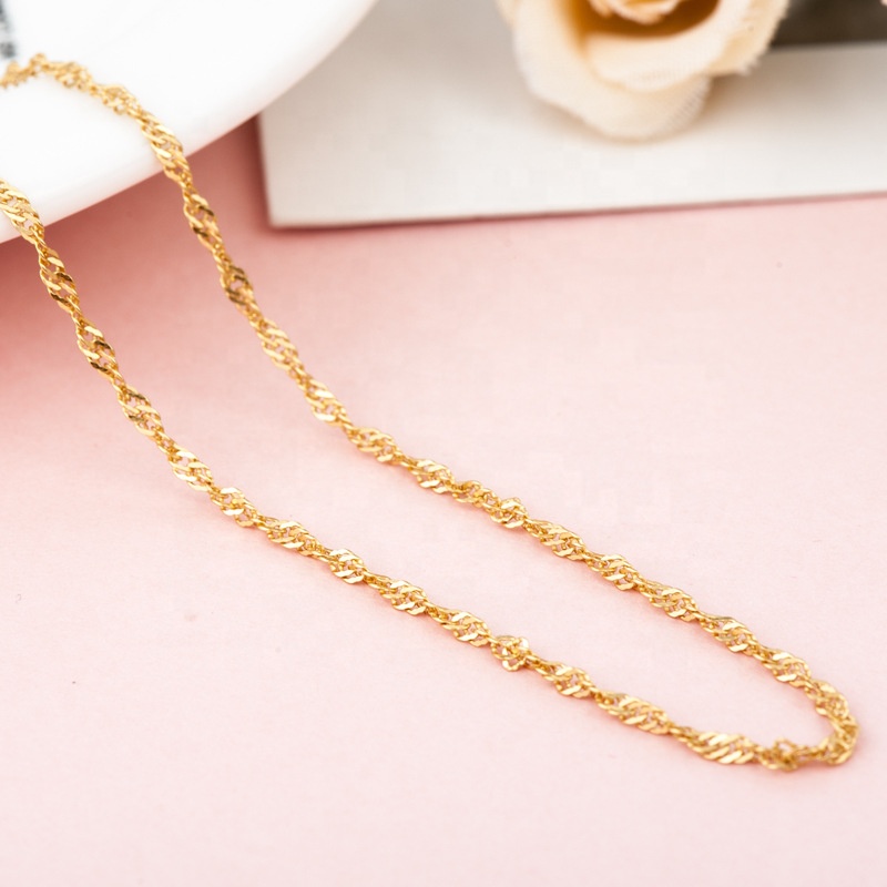 OLIVIE GOLD TWISTED 45cm stříbrný řetízek 4633 Ag 925; ≤1,4 g.