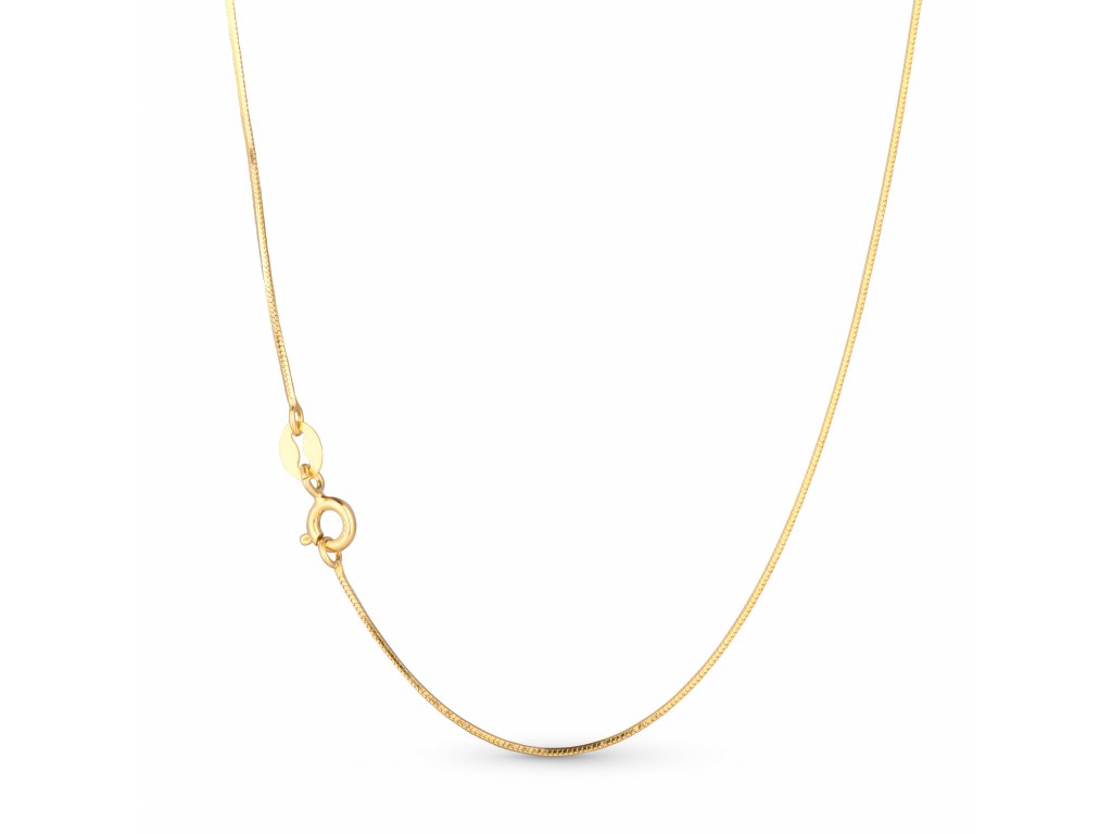 Olivie ZLATÝ HAD 50cm stříbrný řetízek 4637