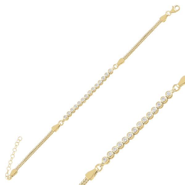 OLIVIE Stříbrný náramek GOLD 4808 Ag 925; ≤5,2 g.