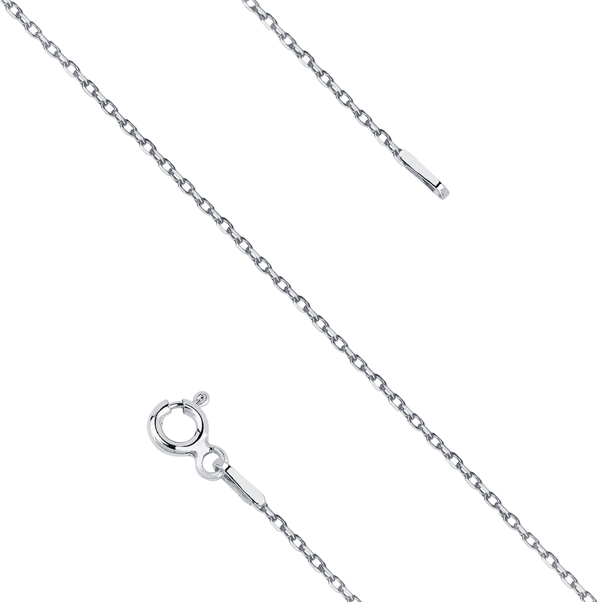 Olivie Stříbrný řetízek 38 cm ANKER RHODIUM 5124