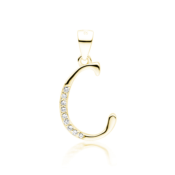 OLIVIE PÍSMENO C stříbrný přívěsek GOLD 5307 Ag 925; ≤0,75 g.