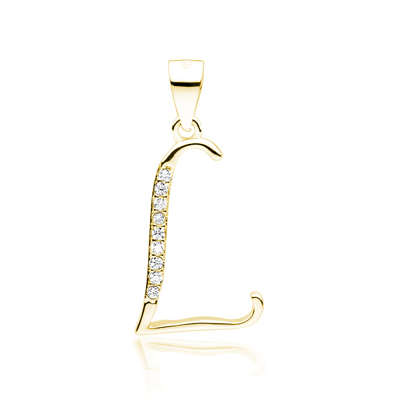 OLIVIE PÍSMENO L stříbrný přívěsek GOLD 5316 Ag 925; ≤0,6 g.