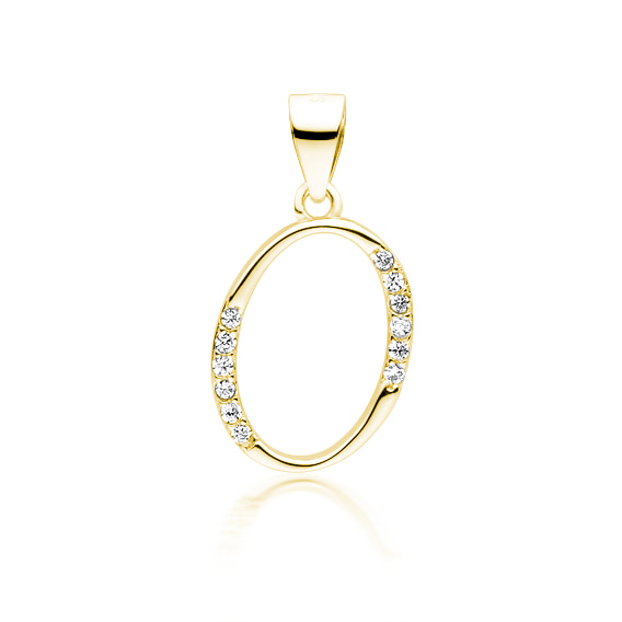 OLIVIE PÍSMENO O stříbrný přívěsek GOLD 5319 Ag 925; ≤0,7 g.