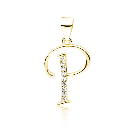 OLIVIE PÍSMENO P stříbrný přívěsek GOLD 5320 Ag 925; ≤0,8 g.