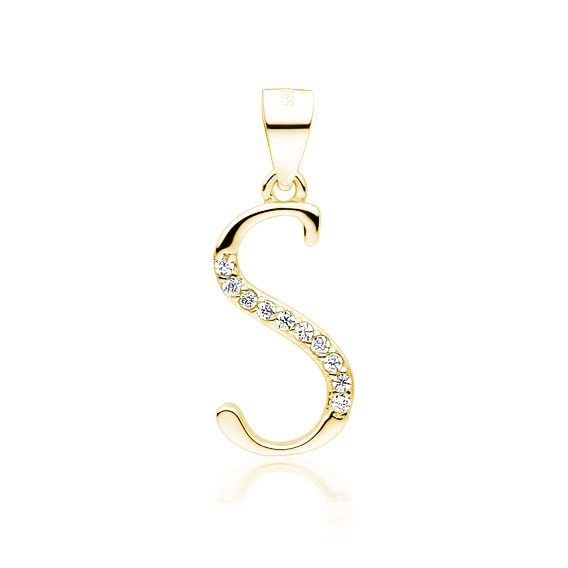 OLIVIE PÍSMENO S stříbrný přívěsek GOLD 5322 Ag 925; ≤0,6 g.