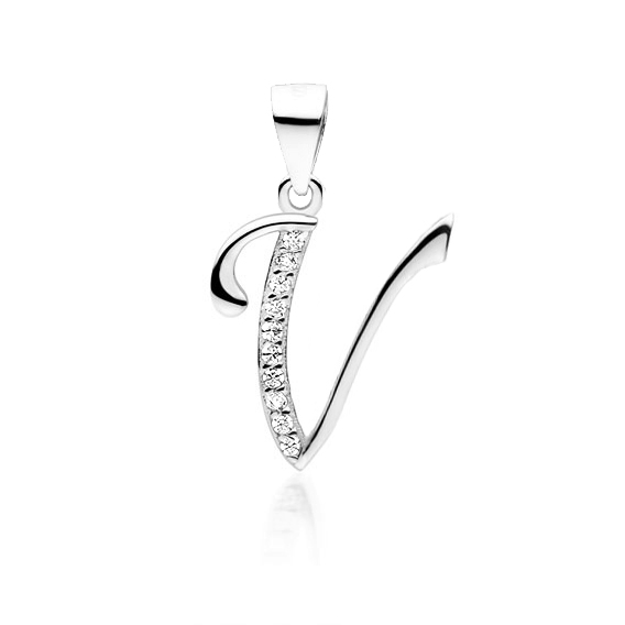 Olivie PÍSMENO V stříbrný přívěsek 5475 Ag 925; ≤0,8 g.