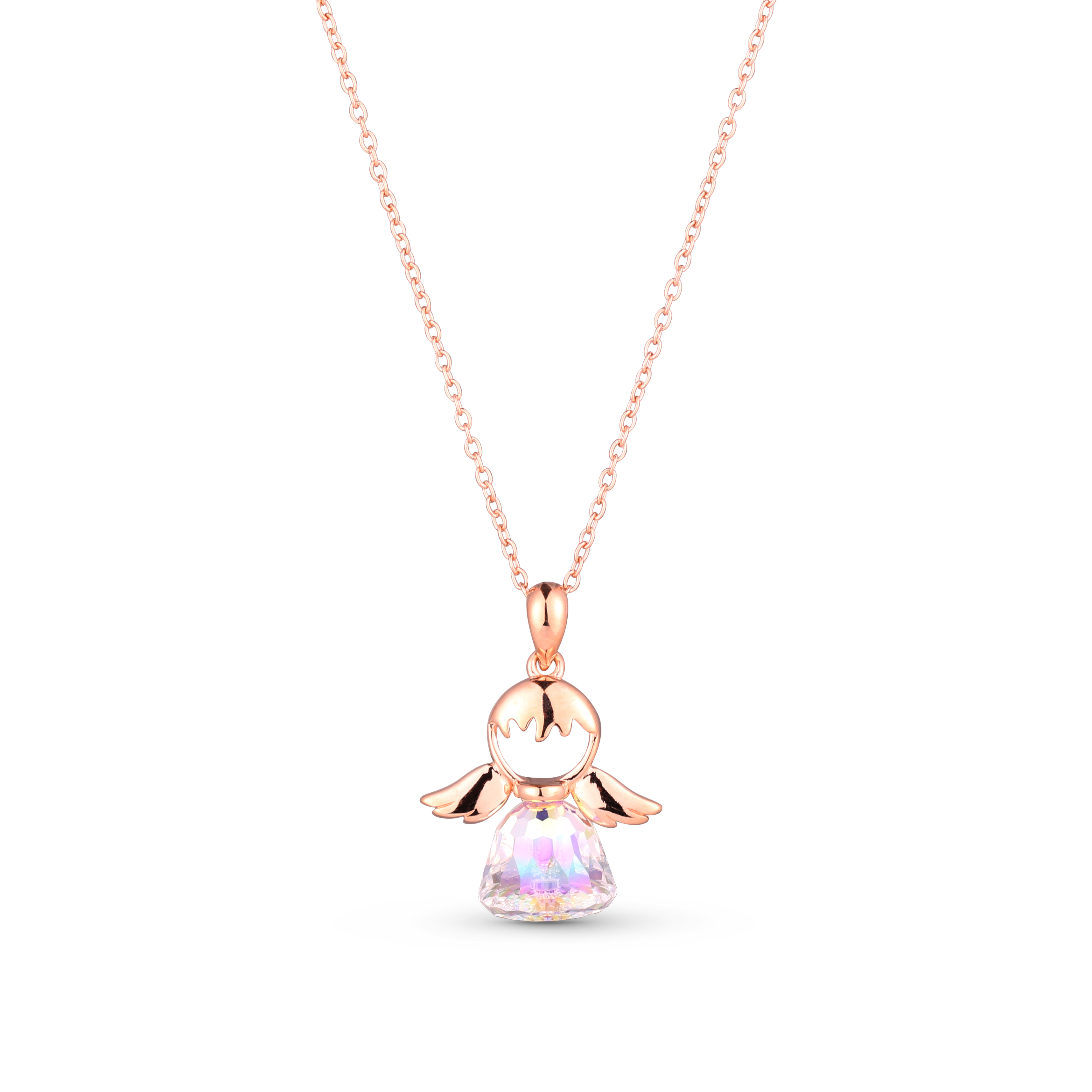 Olivie Stříbrný náhrdelník KŘIŠŤÁLOVÝ ANDĚL ROSE 5581