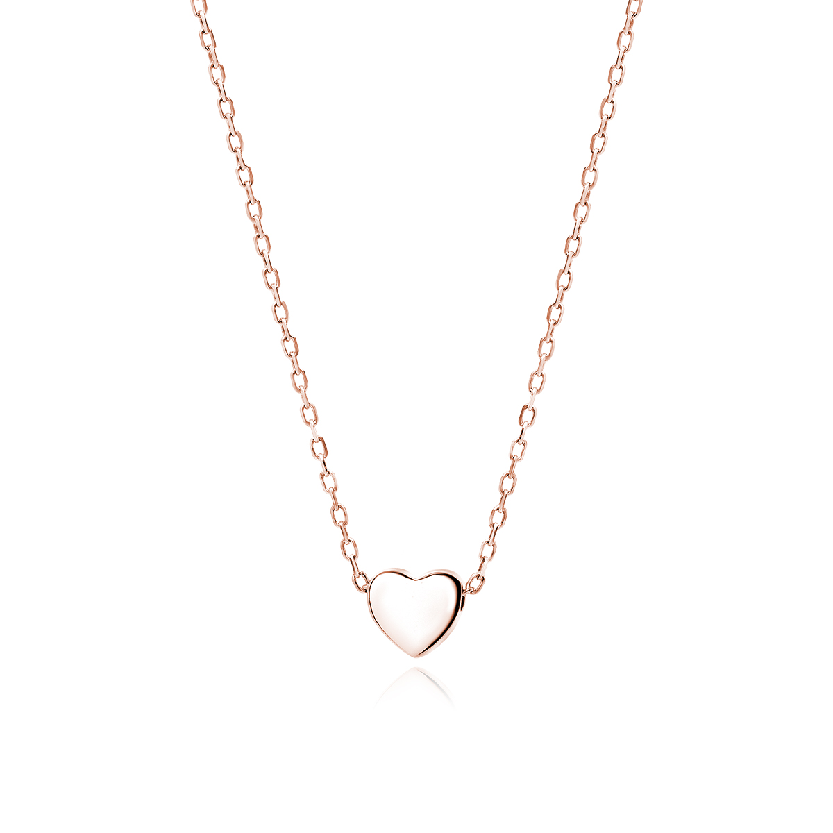 OLIVIE Stříbrný choker SRDÍČKO ROSE 7037 Ag 925; ≤1,9 g.