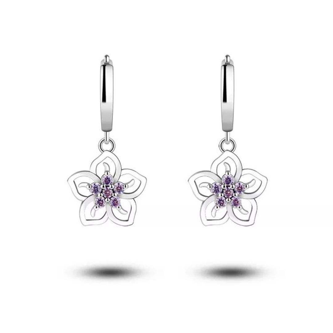 OLIVIE Stříbrné náušnice VIOLET 7133 Ag 925; ≤3,2 g.