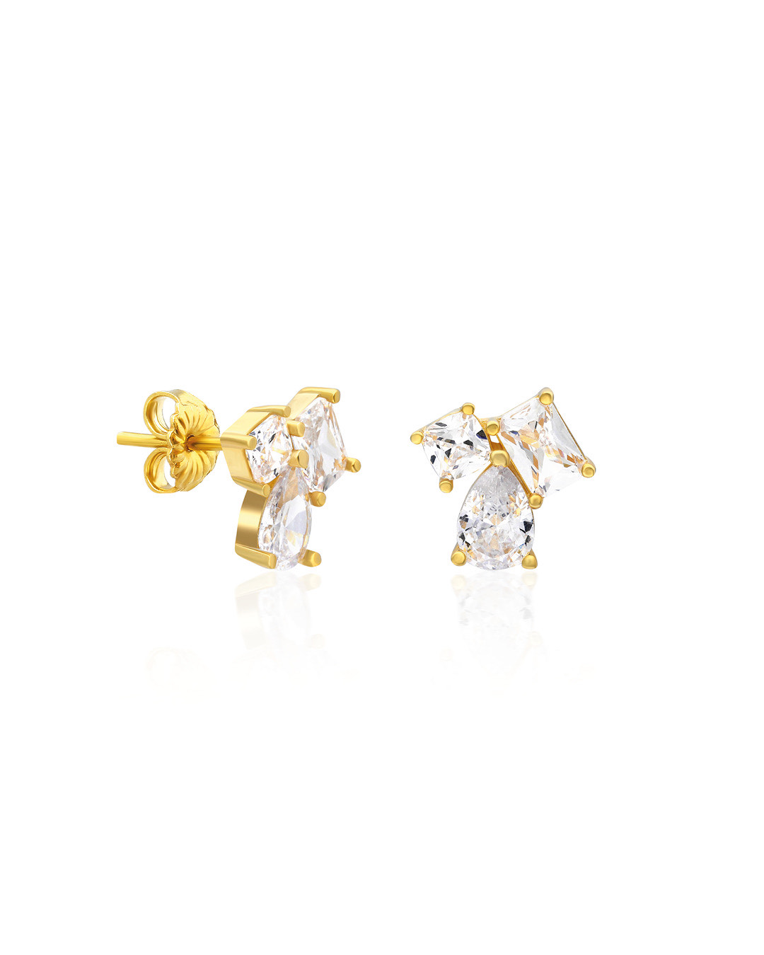 OLIVIE Stříbrné náušnice GLORIA GOLD 7231 Ag 925; ≤2,8 g.