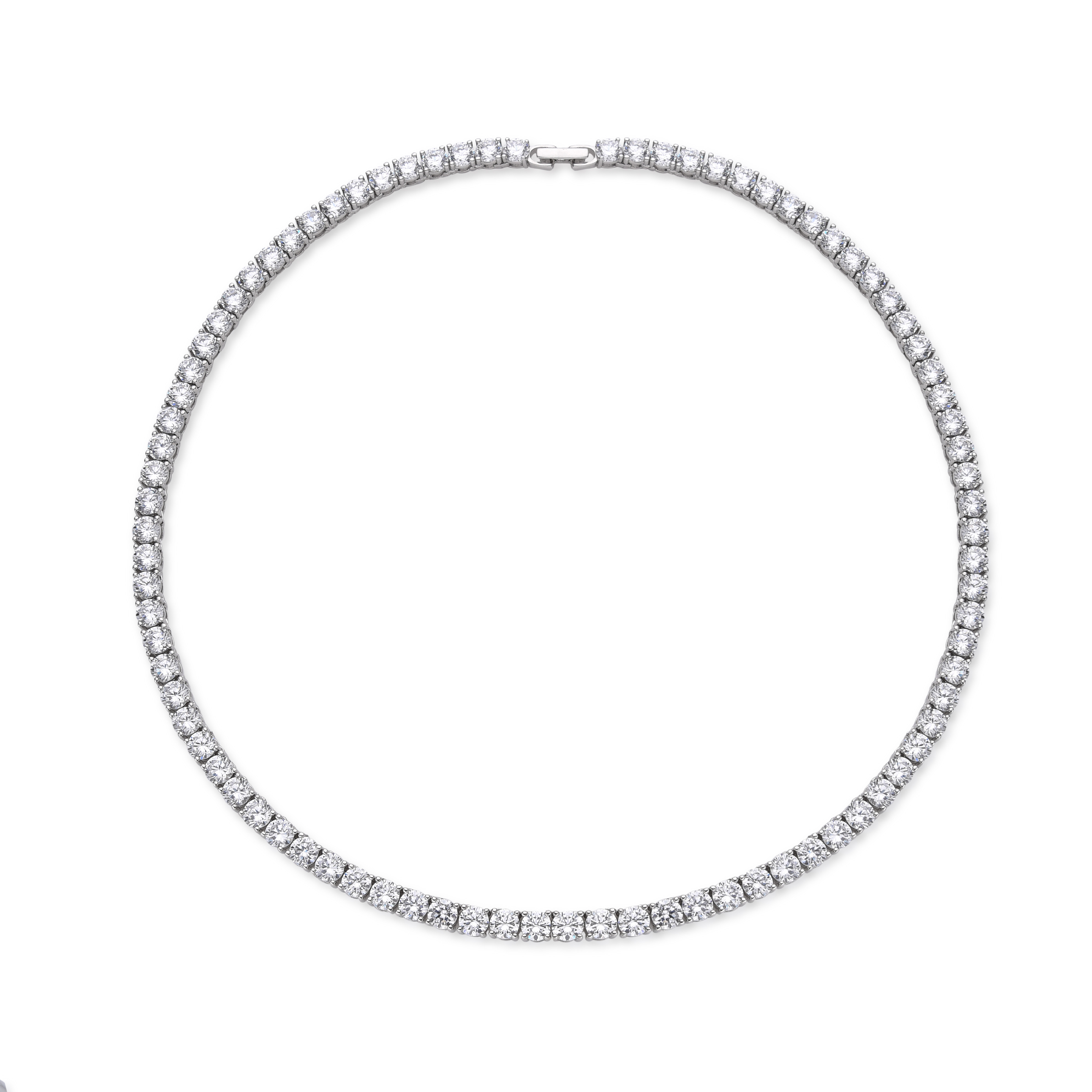 OLIVIE Stříbrný tenisový 40cm/5mm náhrdelník 7291 Ag 925; ≤34 g.