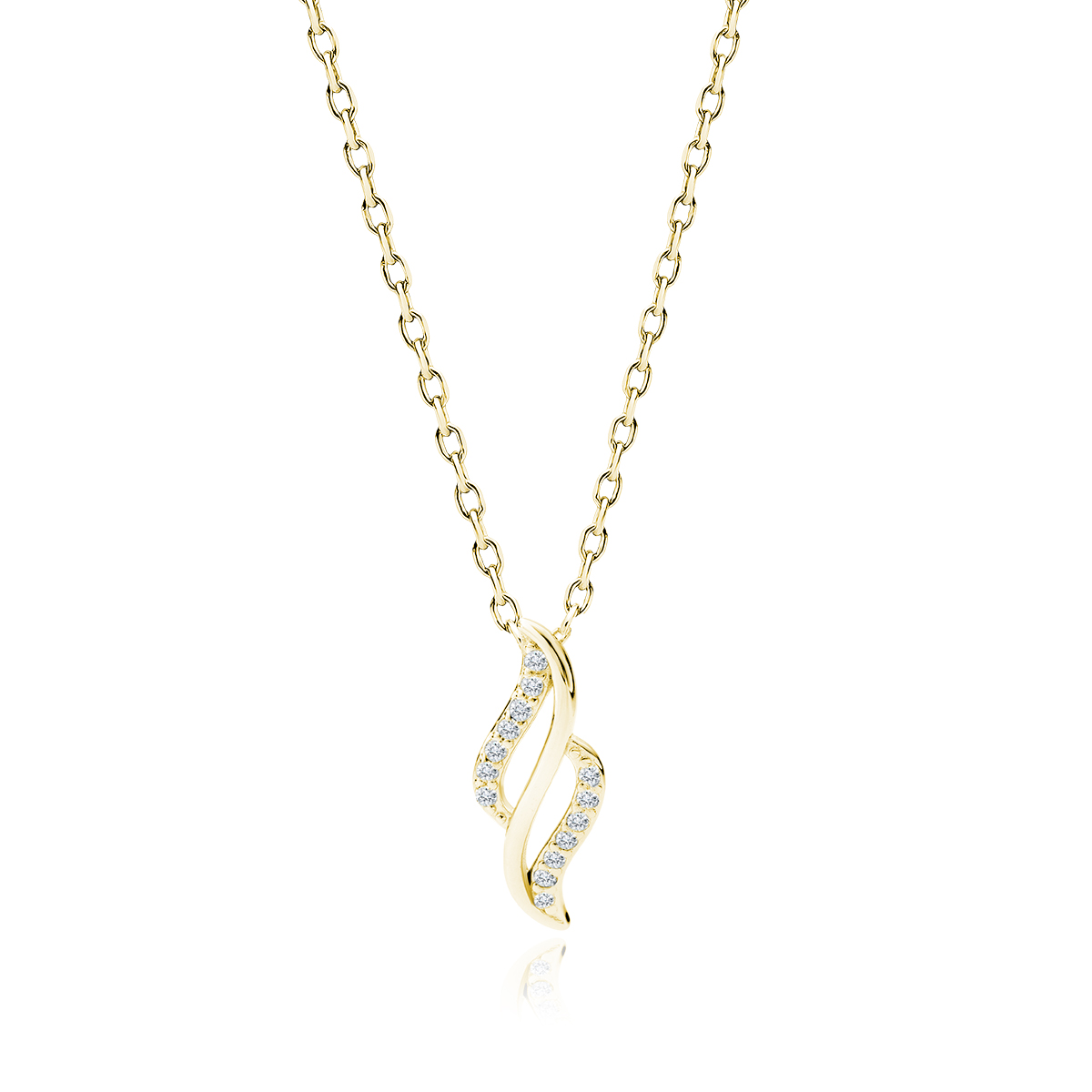 OLIVIE Stříbrný náhrdelník MAGIC GOLD 7411 Ag 925; ≤1,6 g.