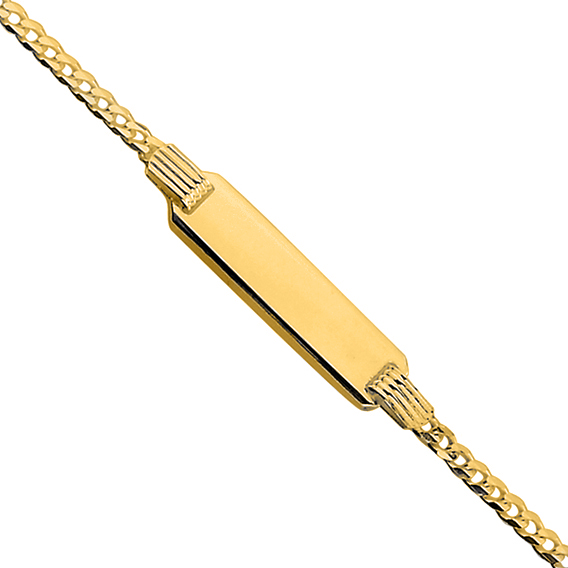 OLIVIE Dětský náramek GOLD s destičkou 7588 Ag 925; ≤3,6 g.