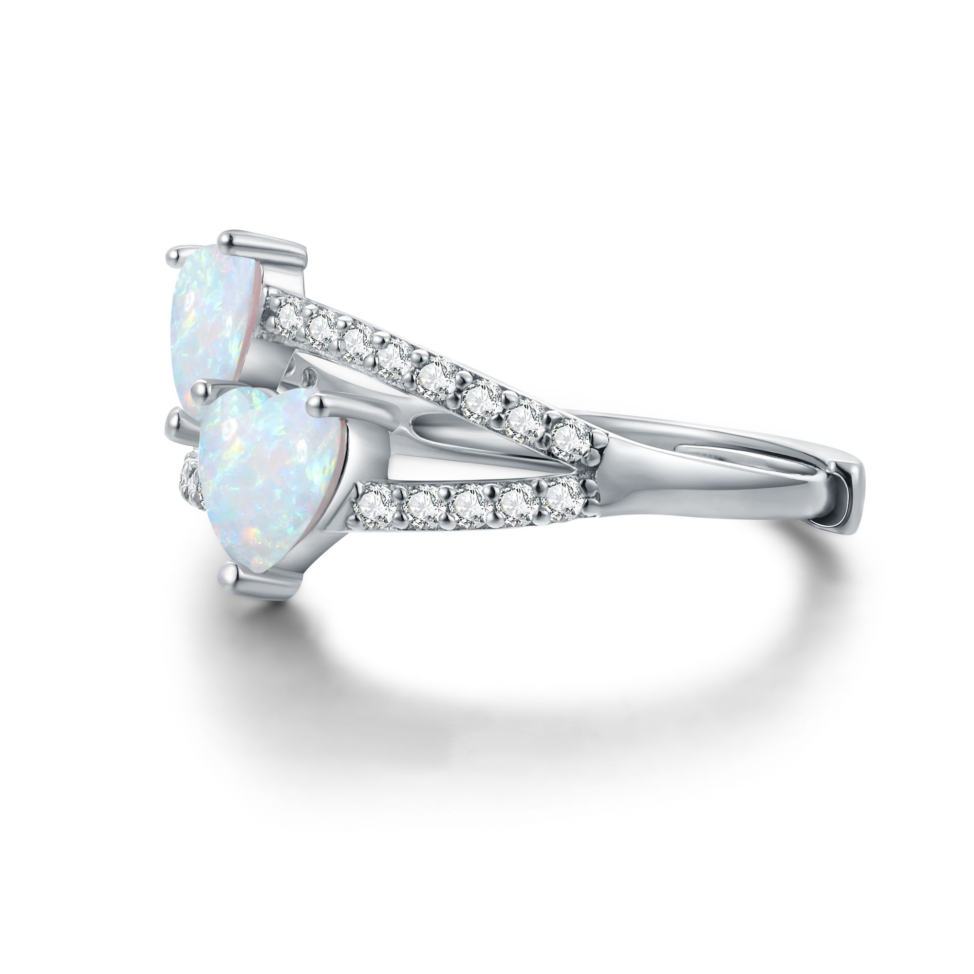 Olivie Stříbrný opálový prsten TY&JÁ 7759 Rozměry: nastavitelná vel. 7 (EU: 54-56)