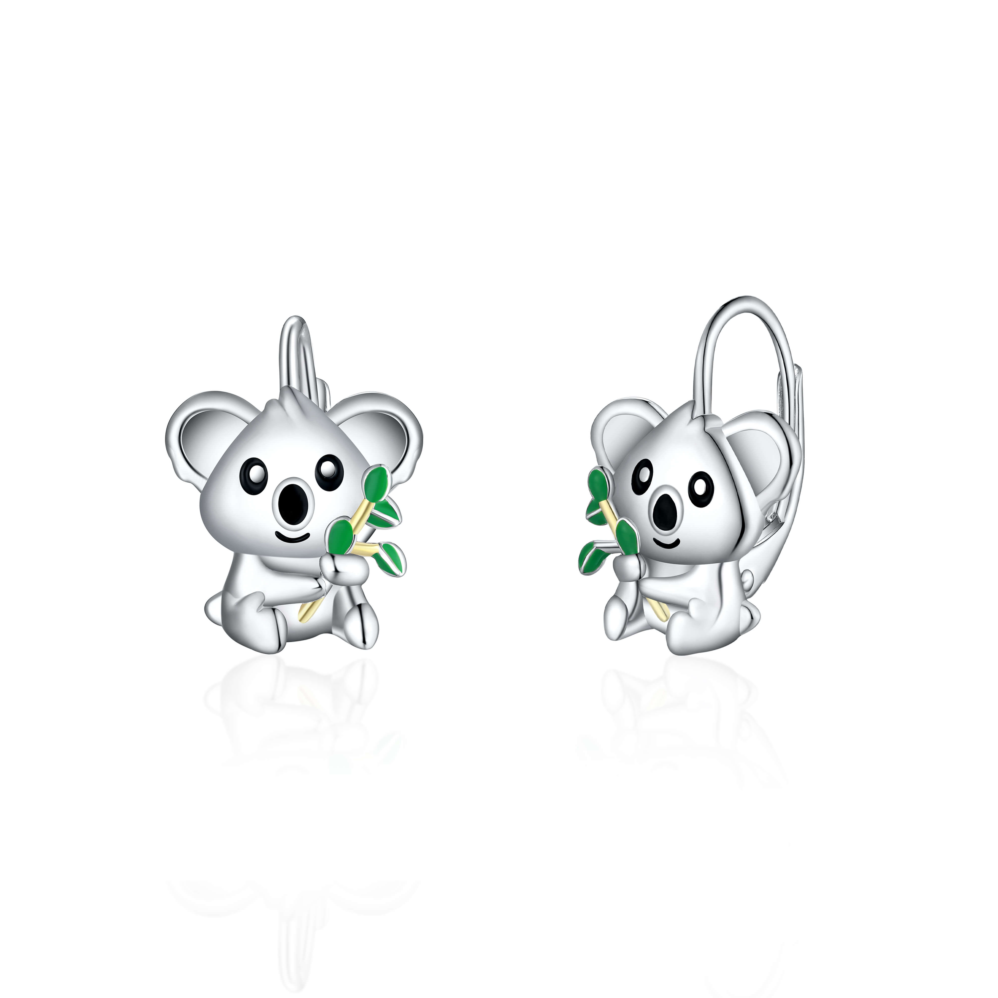OLIVIE Stříbrné náušnice KOALA 8113 Ag 925; ≤2,6 g.