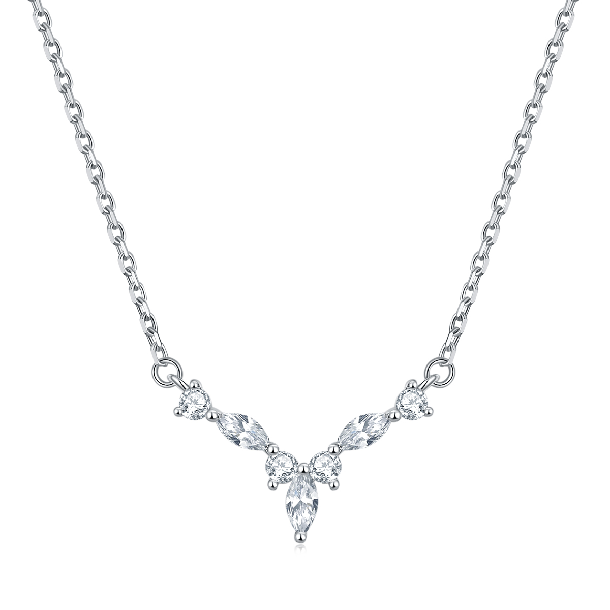 OLIVIE Stříbrný svatební náhrdelník 8242 Ag 925; ≤2,1 g.