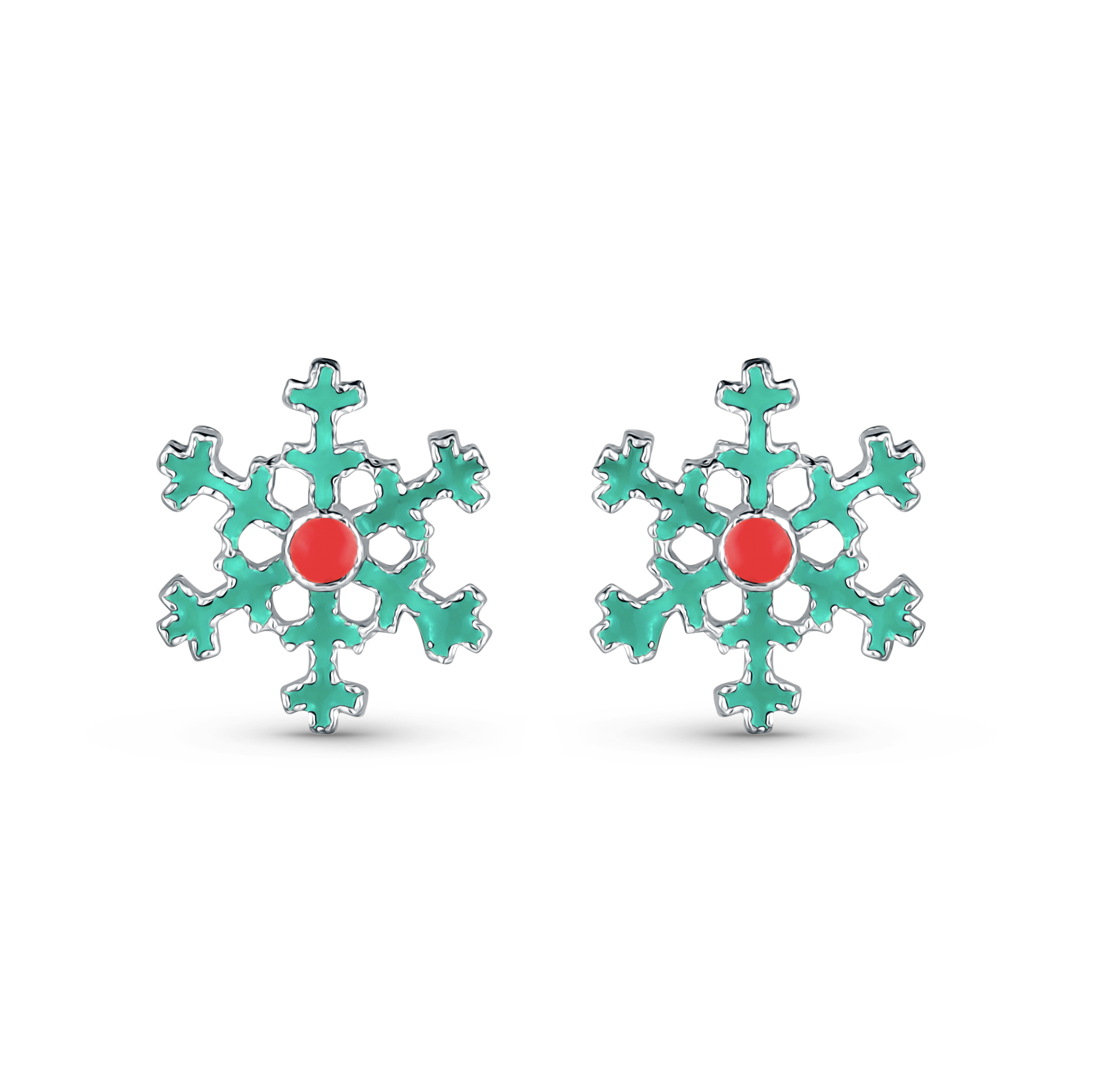 Olivie Stříbrné náušnice SNĚHOVÁ VLOČKA 8258