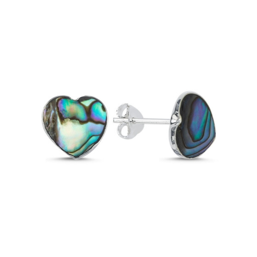 OLIVIE Stříbrné náušnice ABALONE 8433 Ag 925; ≤1 g.