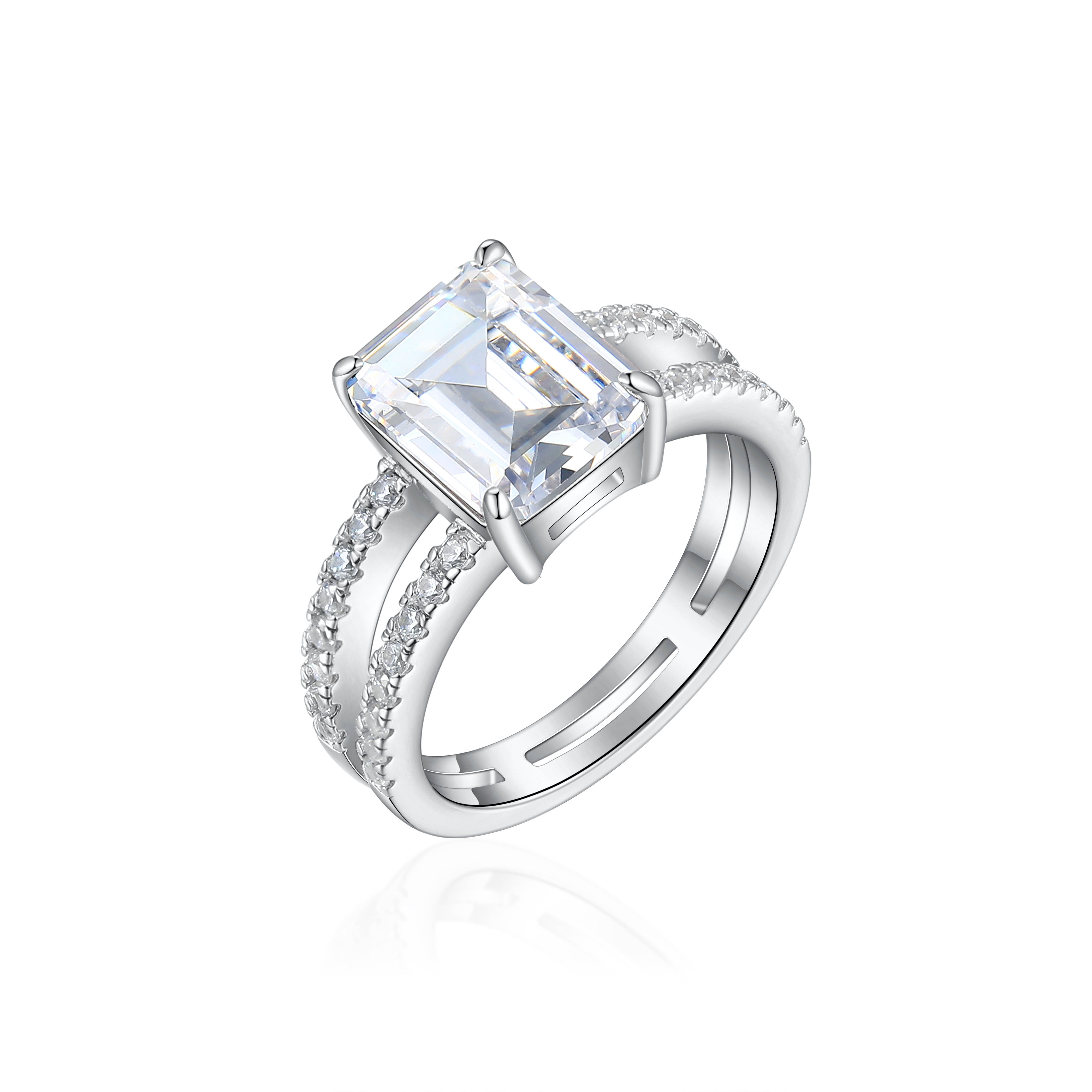 OLIVIE Stříbrný prsten VIVIEN 8447 Velikost prstenů: 9 (EU: 59-61)