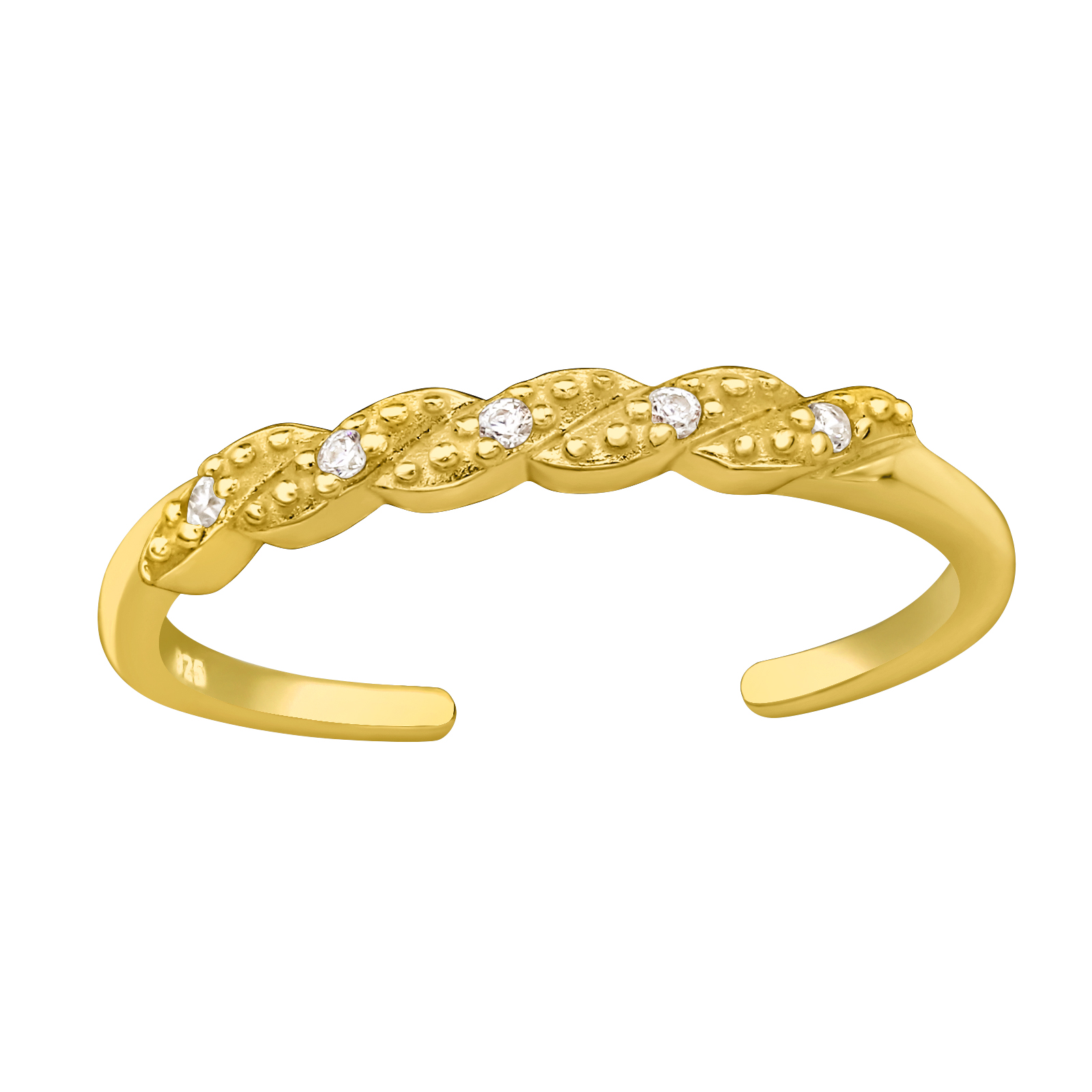 OLIVIE Stříbrný prsten na nohu GOLD 8657 Ag 925; ≤0,6 g.