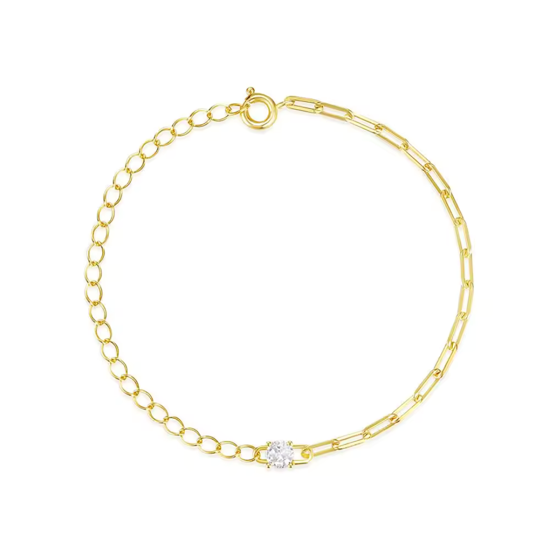 OLIVIE Stříbrný náramek GOLD 8692 Ag 925; ≤1,4 g.