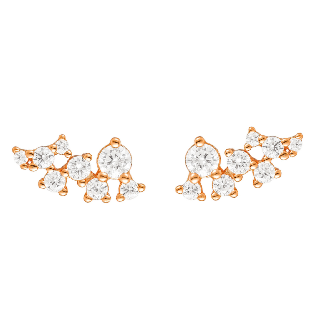 Olivie Stříbrné náušnice NĚŽNOST ROSE 8802