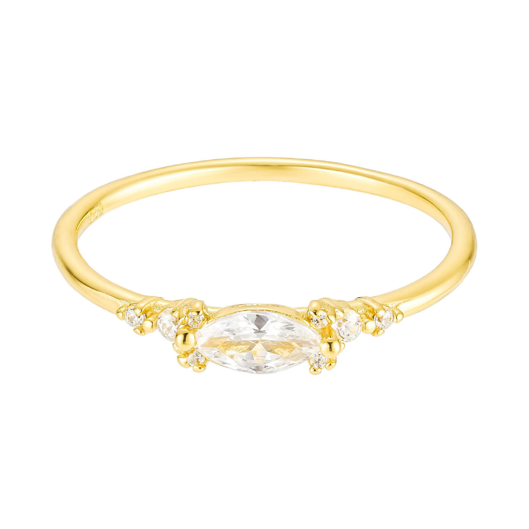 Olivie Stříbrný prsten GOLD 8821 Velikost prstenů: 5 (EU: 49-50)