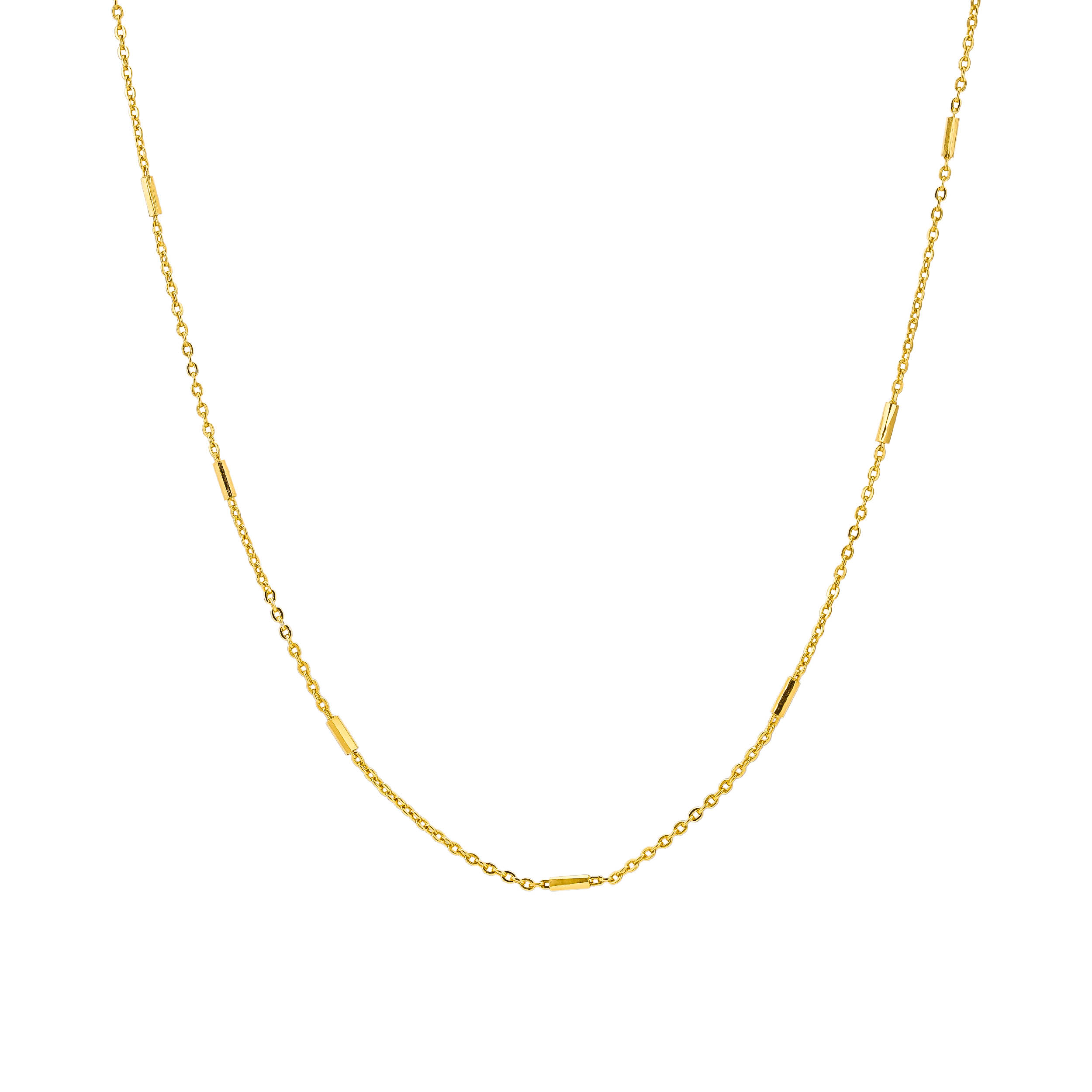 OLIVIE Stříbrný náhrdelník GOLD 8956 Ag 925; ≤2,1 g.