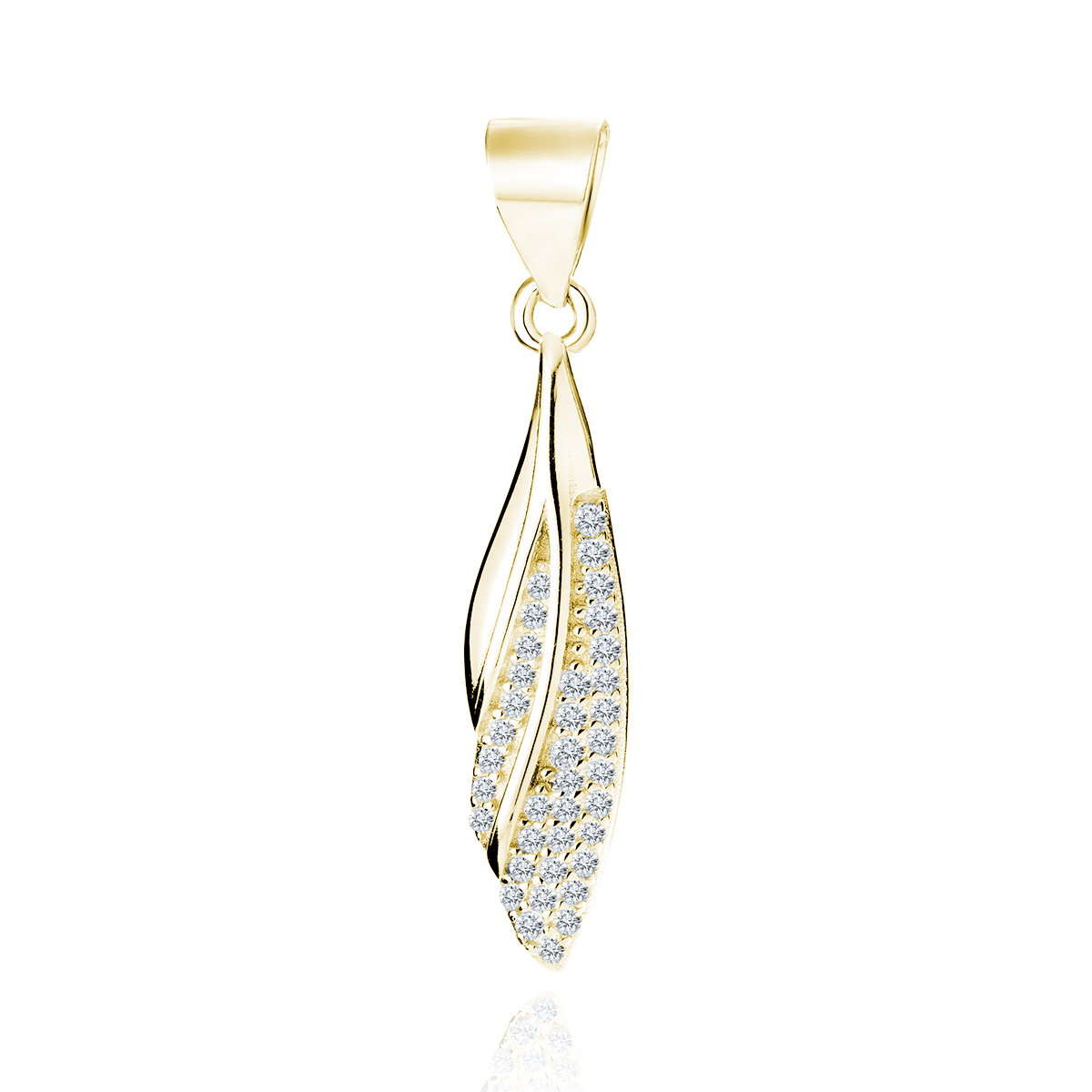 OLIVIE Stříbrný přívěsek KŘÍDLO GOLD 7095 Ag 925; ≤1,3 g.