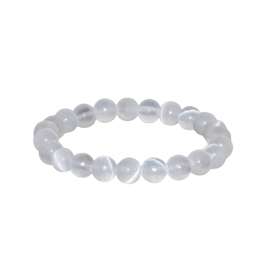 OLIVIE Náramek 8mm/16cm SELENIT 9162 ≤12 g.