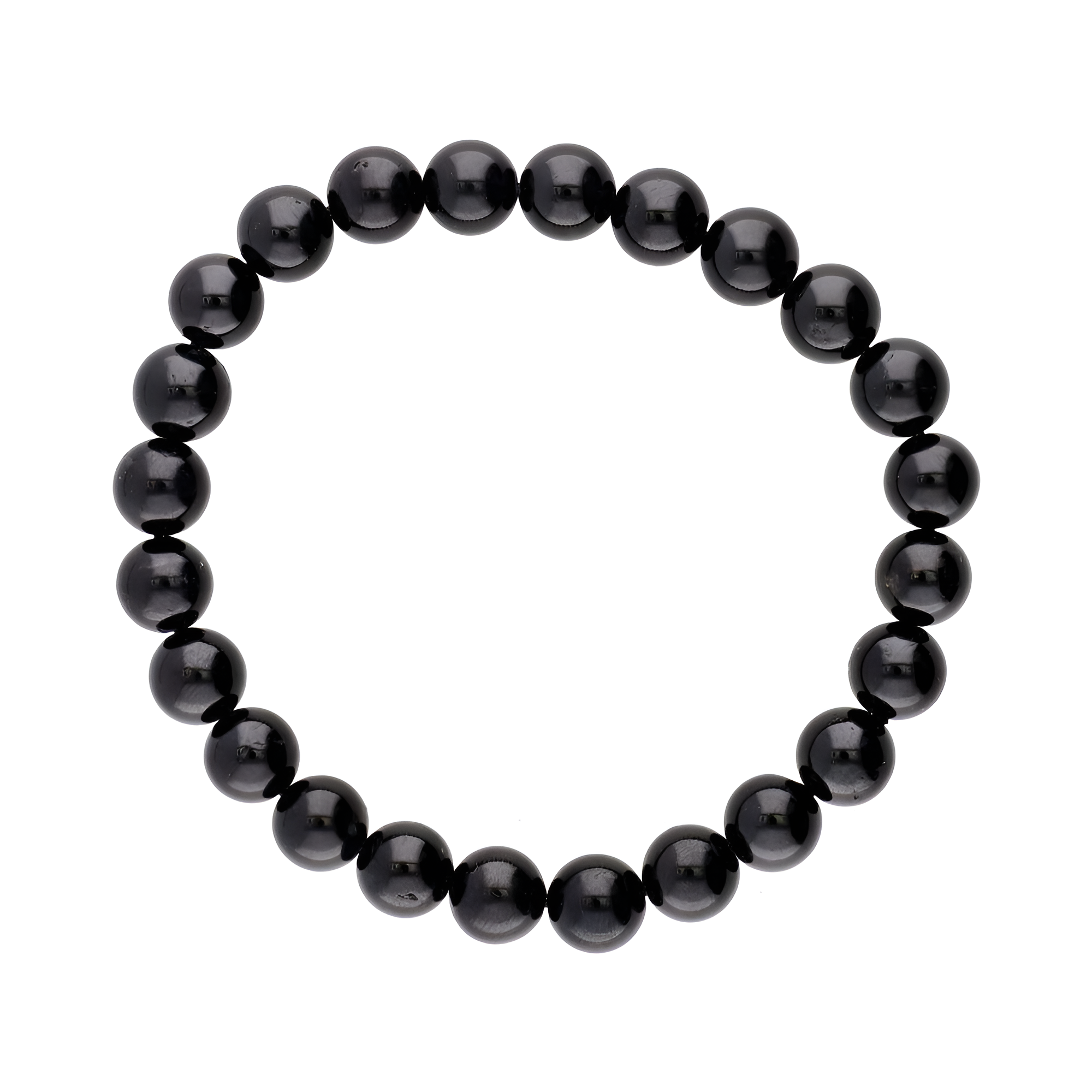 OLIVIE Náramek XL 8mm/20cm ČERNÝ TURMALÍN 9170 ≤21 g.