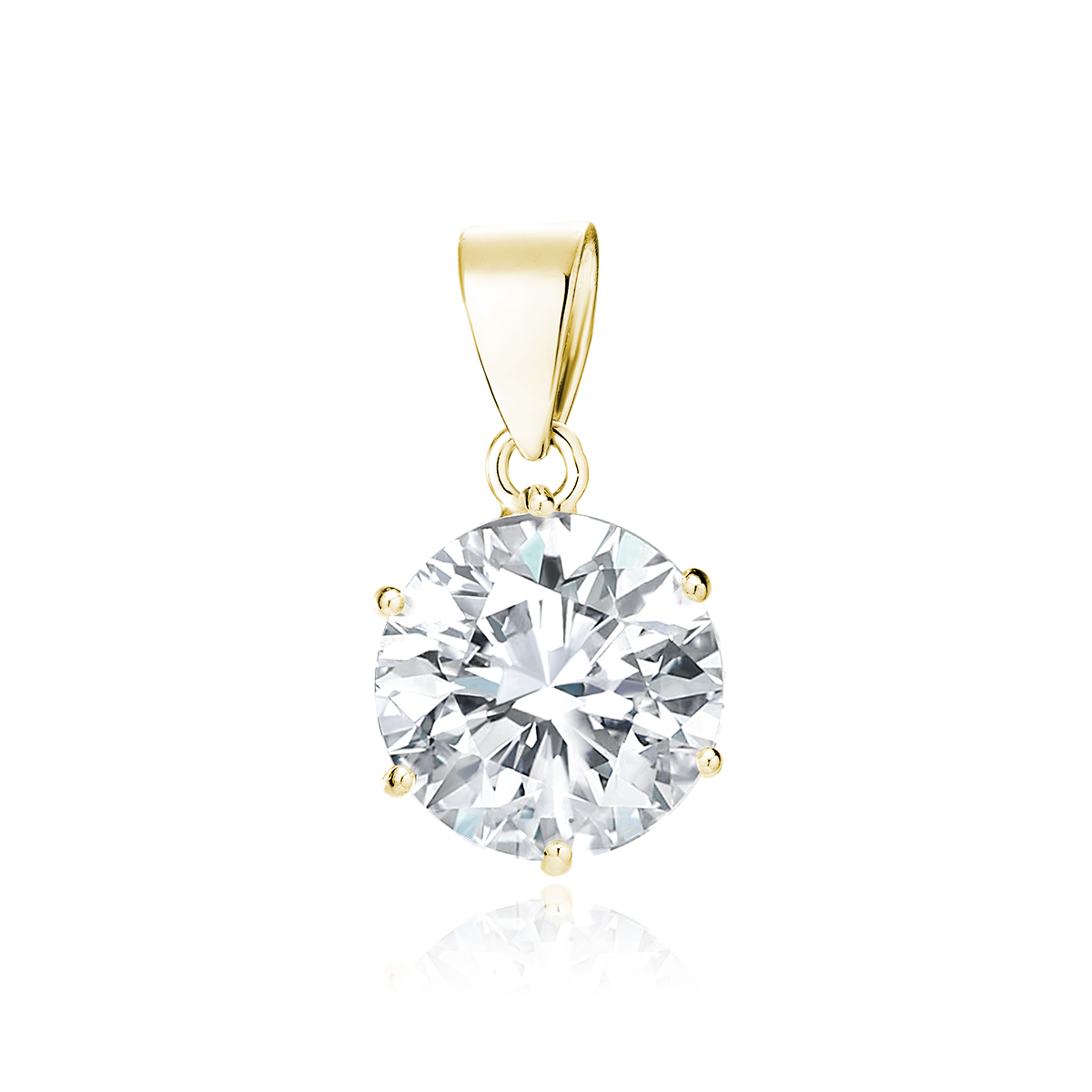 OLIVIE Stříbrný přívěsek ZIRKON GOLD 9202 Ag 925; ≤1,1 g.